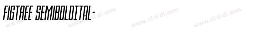 Figtree SemiBoldItal字体转换